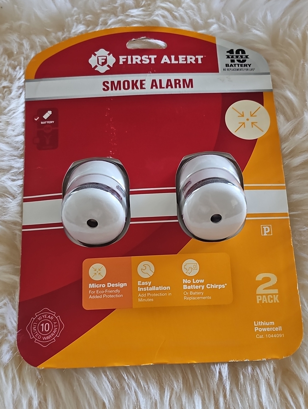 First Alert White Smoke Alarm - 2 Pack